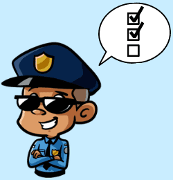 Checkliste Kleine Polizisten