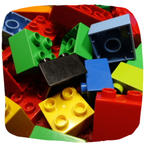 Bunte Lego Steine